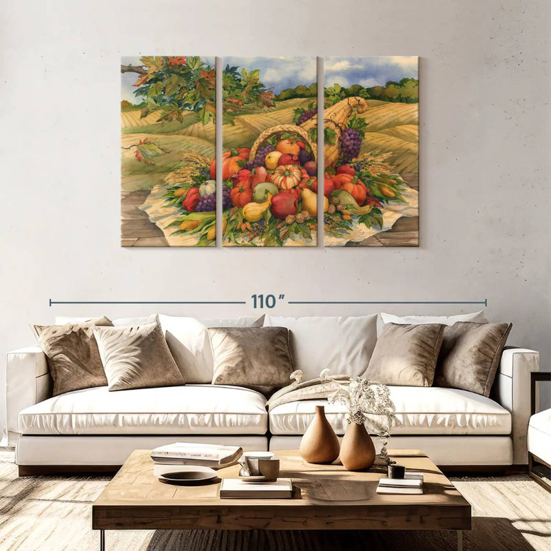 Yarlin Harvest Cornucopia, 48" H x 74" W