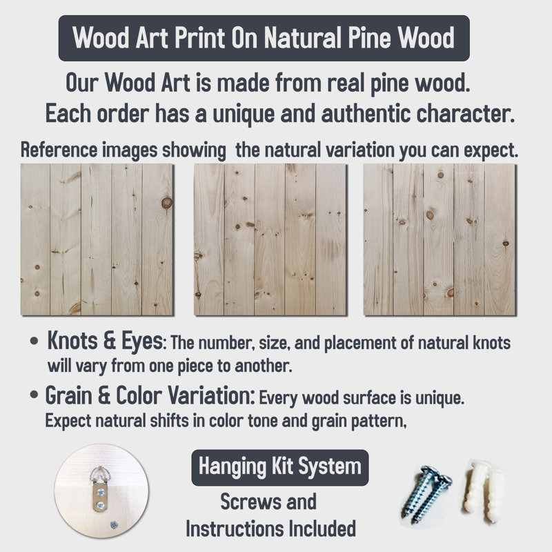 Farmhouse Hat And Wildflower Vase - Countryside Landscape Wood Wall Decor On Natural Pine Wood