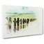 Groynes on Whitby Beach in Abstract - Wrapped Canvas-55313552