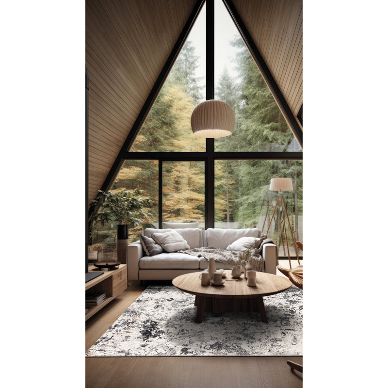 Anease Abstract Flat Weave Area Rug, Rectangle 160 x 230 cm