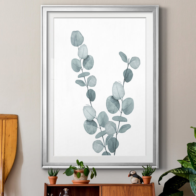«Blue Botanical Wash III», reproduction de cadre photo sur papier, H 26,5 po x l 36,5 po x P 1,5 po