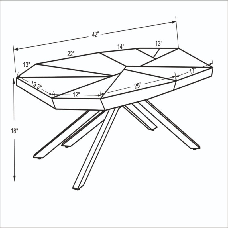 Table basse 42 po