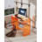 Diane 33.5'' W Rectangle Writing Desk, Modern Rectangle Acrylic Side Desk-1436099770