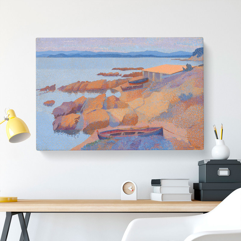 Coast Near Antibes by Henri-Edmond Cross - Wrapped Canvas, 40cm H x 60cm W x 3cm D