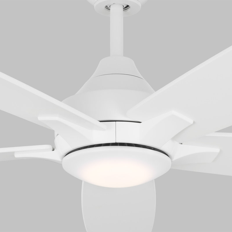 Lowden 60'' Matte White Smart LED Ceiling Fan with Remote