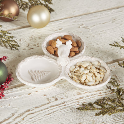 The Holiday Aisle® Ceramic Divided Serving Dish