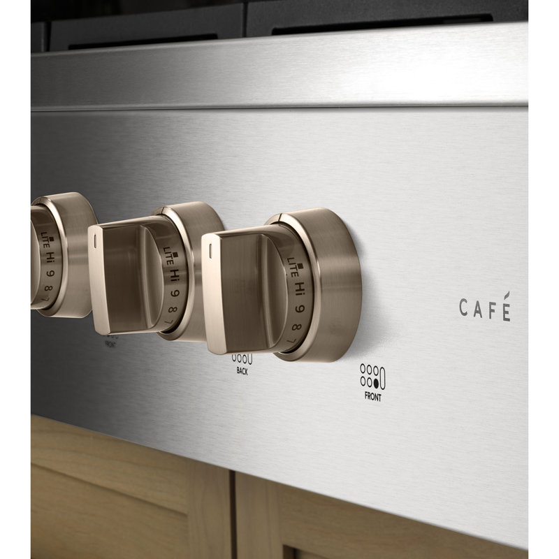 Café 36" Commercial-Style Gas Rangetop With 6 Burners (Natural Gas), Stainless Steel