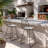 Nico Metal Outdoor 26.25 " H Patio Stool with Cushion-2124006006