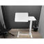 Bureau de chevet au-dessus du lit, support mobile pour ordinateur portable, table de lit inclinable avec roulettes, plateau à hauteur réglable pour table d'appoint pour canapé de lit pour ordinateur portable, table de chevet (BLANC)