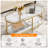 Caoimhlin Tempered Double-Layer Glass Oval Coffee Table-1355186449
