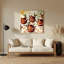 Art mural en métal beige-2080233637