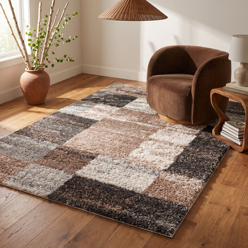 Geometric Indoor Rug, Rectangle 6'7" x 9'6"