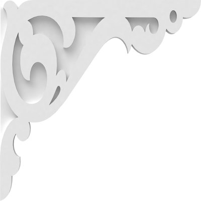 1 7/8"W x 22"D x 22"H Amber Architectural Grade PVC Corbel