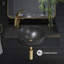 Lavabo central mural de 30 po avec support pour robinet côté gauche Chateau noir