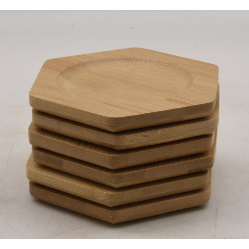 Ensemble de 6 sous-verres en bambou