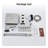 12" Flush Mounted Luxury Thermostatic Rainfall Shower System with LED and 6 Body Jets-106263892