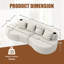 Modulaire courbé 3 places - mousse moulée par compression, modulaire-663930202