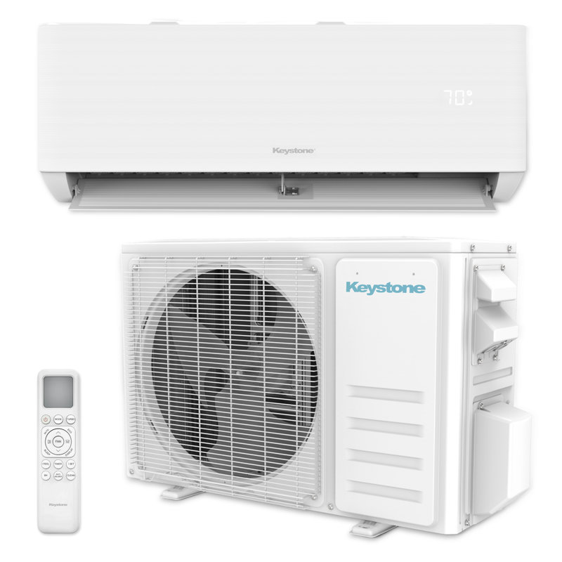 Keystone Core Zone unique 1000 pieds carrés Pi. Mini climatiseur et chaufferette 18 000 BTU Smart Split, 18000, 230