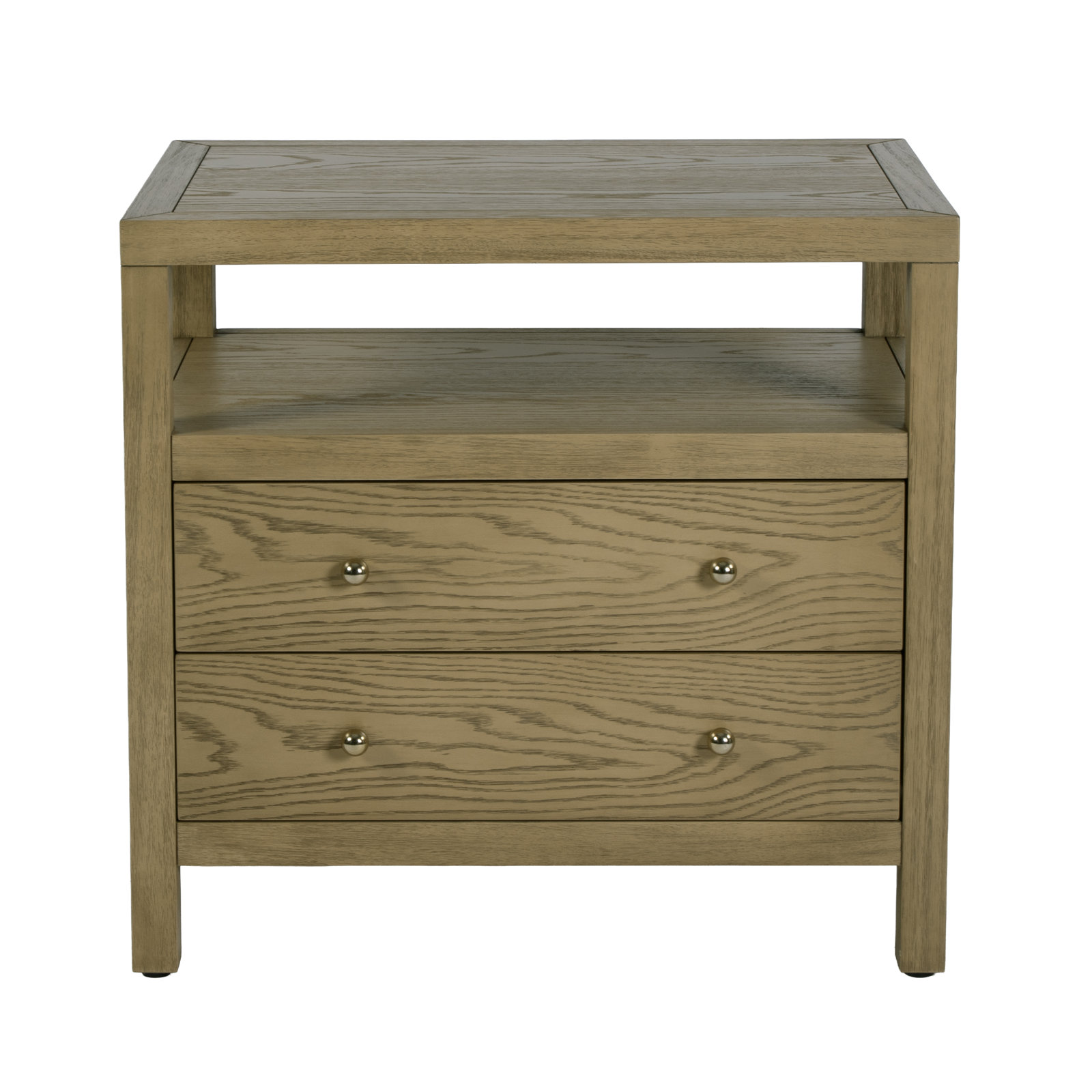 Celine 28" Acacia Nightstand, Light Oak