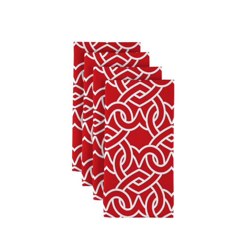 Sirois Polyester Geometric Square Napkin