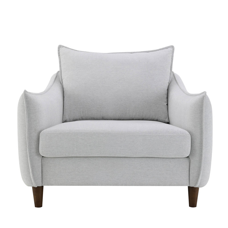 Chaise inclinée 40 po Clayton, Gris clair