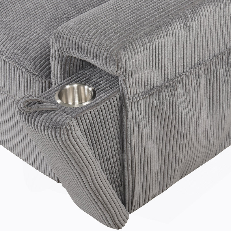 Canapé-lit modulaire avec sacs de rangement et 2 porte-gobelets Upholstery