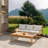Weslyn Solid Wood Outdoor Coffee Table with Slatted Top-1768150120