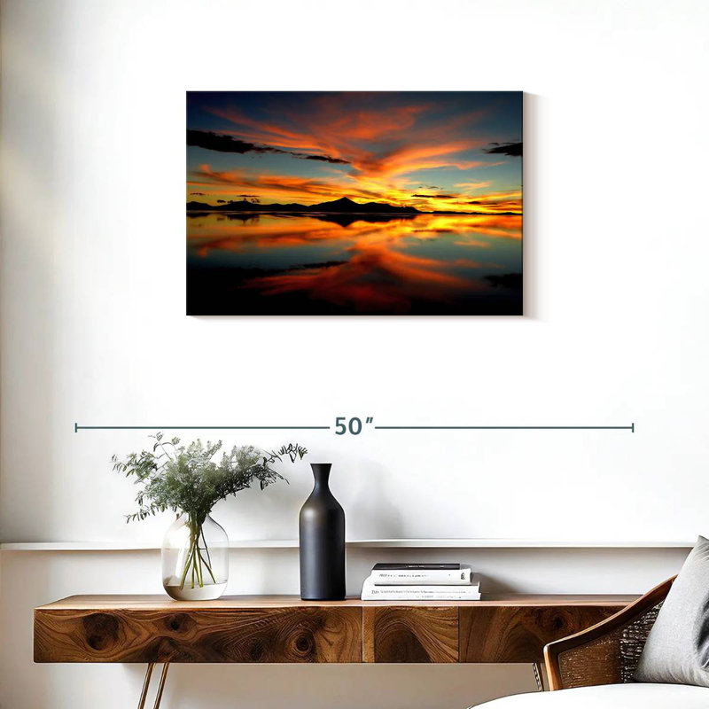 Sunset Lake Horizon, 20" H x 30" W