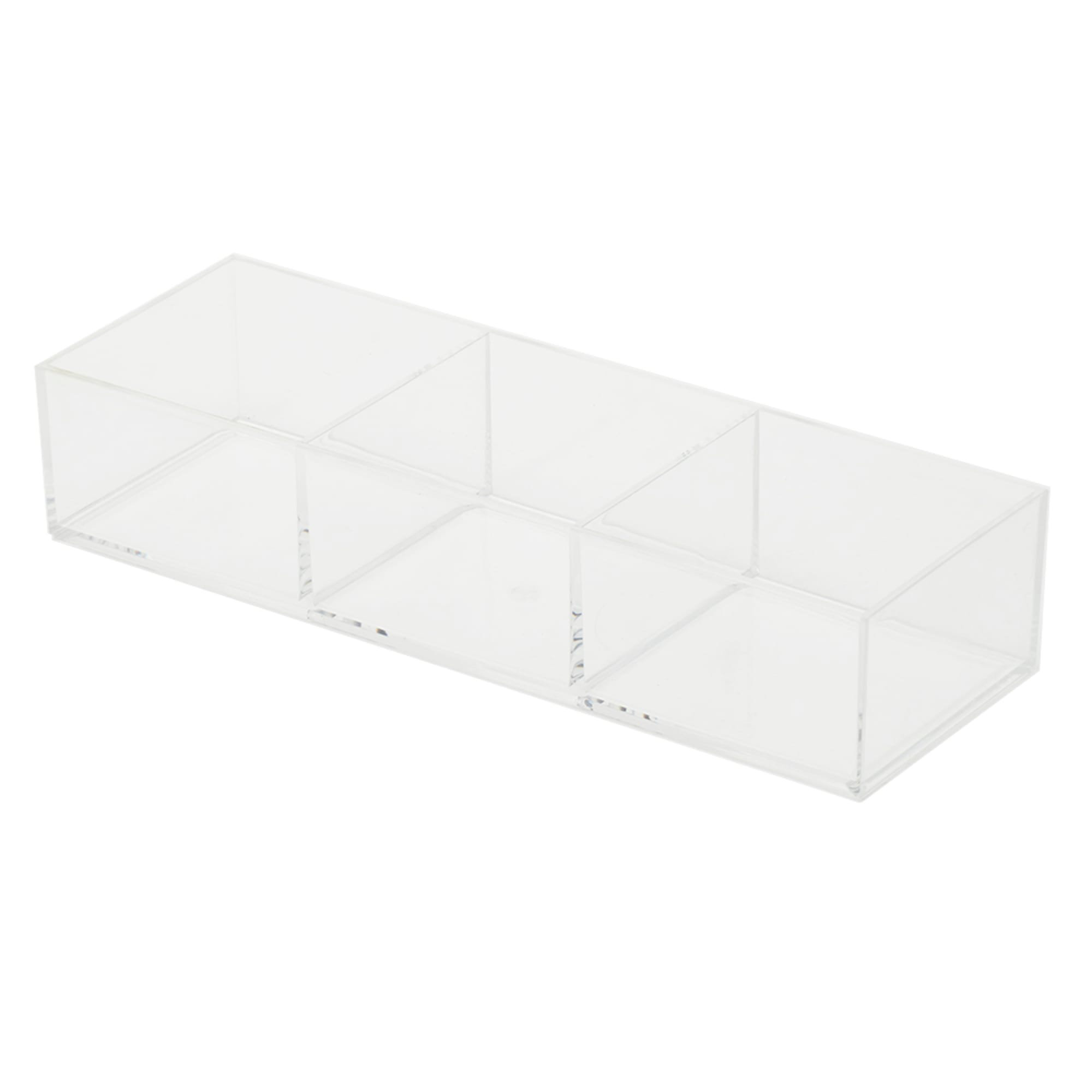 Rebrilliant Khalis Plastic 3 Compartment Makeup Organizer | Wayfair