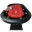 Table de poker haut de gamme 96 pouces pour 10 joueurs de style INO avec porte-gobelets Dropbox