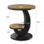 Table de bout ronde à 2 niveaux avec tablette de rangement-264050885