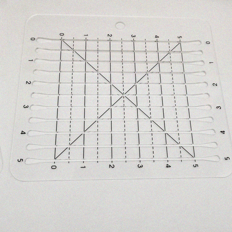 Shape Cut Ruler 5"x5" for Quilting