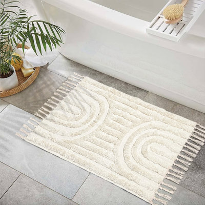 Handwoven Rainbow Bath Rug