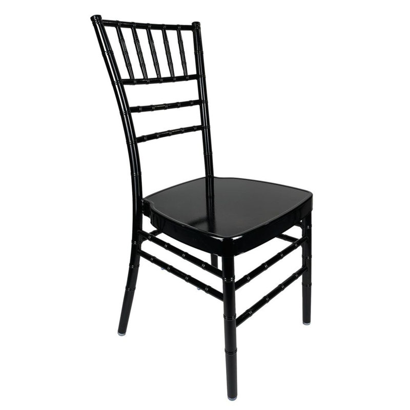 Aluminum Chiavari Chair, 2 Chair Bundle by Chivari, Black