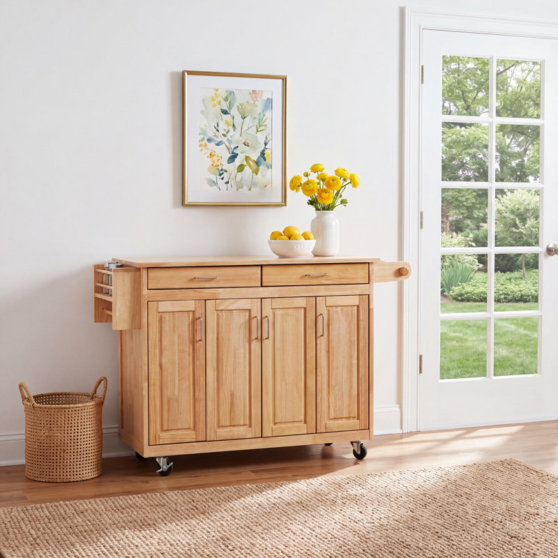 Locust Grove Kitchen Cart with Wood Top