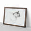 Cat by Jean Bernard - Picture Frame Drawing Print-55513515-55513514