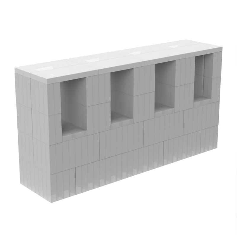 Unfinished TV Stand for TVs up to 70", 25'' H x 48'' W x 12'' D, Beige