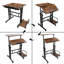 Adjustable Height Steel Computer Desk