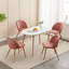 Chaise d'appoint rembourrée en velours Eurania-1191315542
