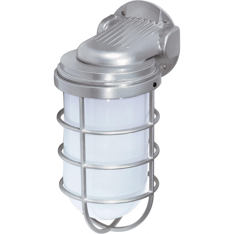 Tressa  Wall Light, Metallic Silver, 11" H x 5.5" W x 6.75" D