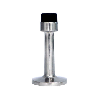 Rubber Tipped Wall Mounted Stainless Steel Door Stop