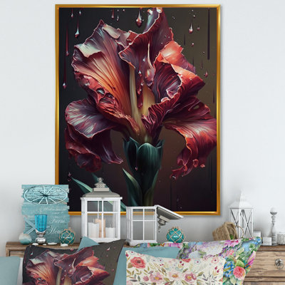 " Red Gladiolus Flowers II "