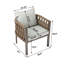 Fauteuil de patio confortable en métal de style moderne pour les espaces extérieurs