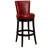 Alesja Swivel Counter or Bar Height Armless Bar Stool with Footrest in Faux Leather and Black Wood-41670666-16213586