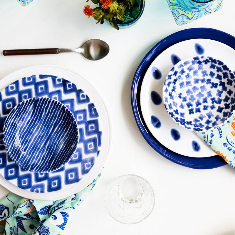 Santorini Handmade Earthenware Condiment Server