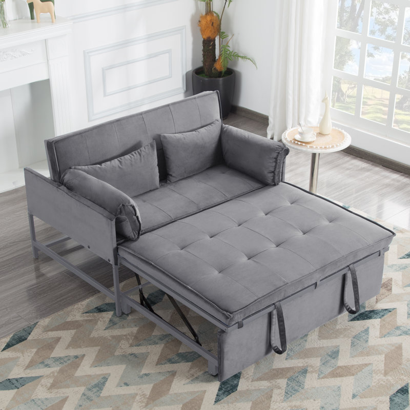 46" pull-out sleeper sofa, Gray