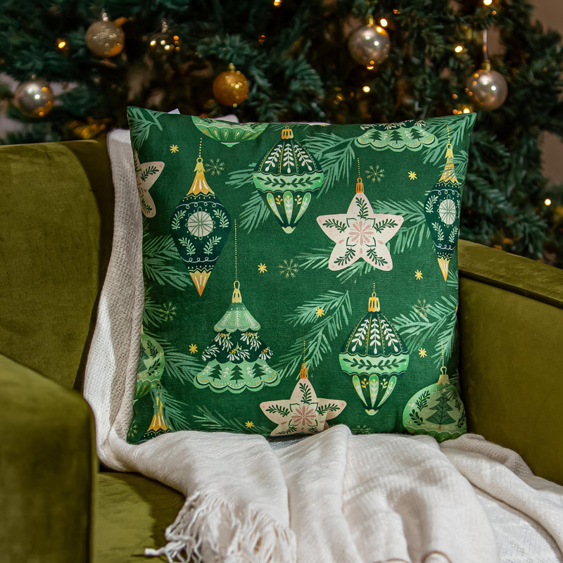 Coussin décoratif Joy To The World, 16 po