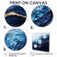 Abstrait aqua abstrait de l'inconnu - Art mural abstrait-441183426-441183424-441183432