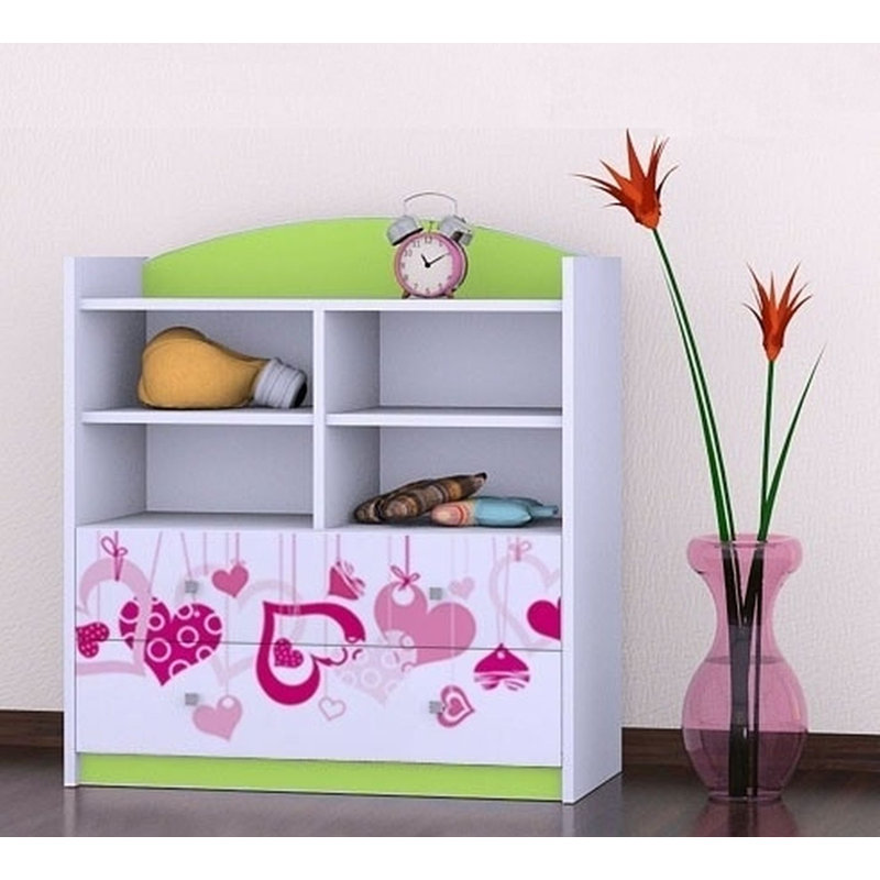 Elle 96cm H X 86cm W Kids Cube, Green