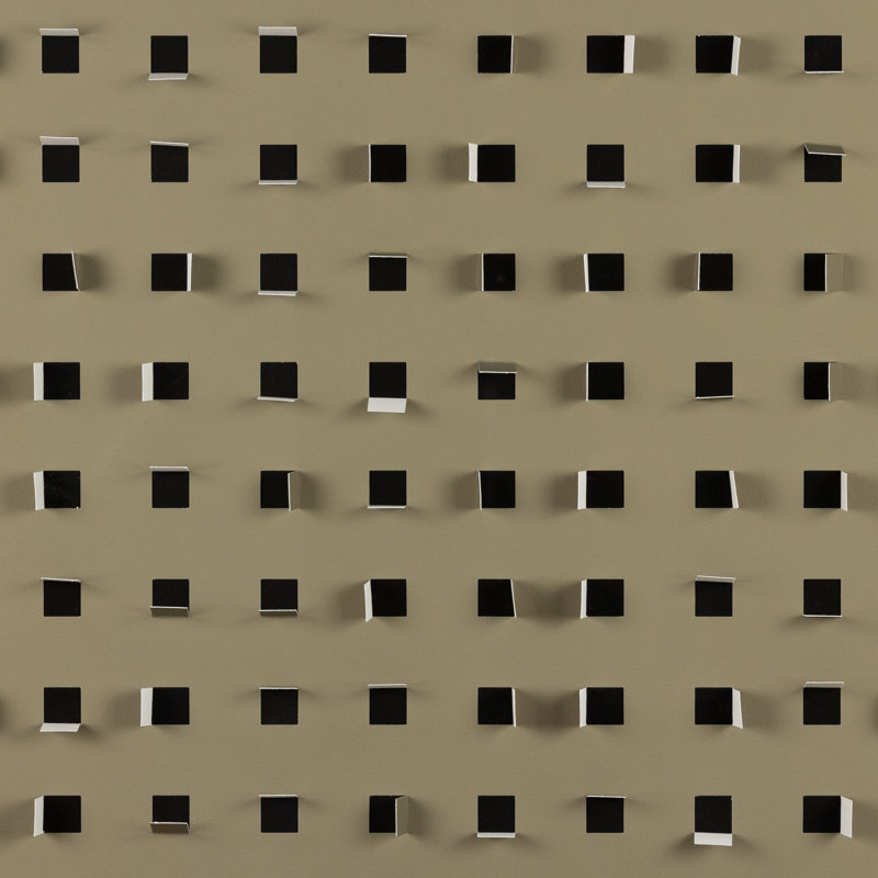 See Through Olive Minimalistic by Four Hands Art Studio, 48" H x 48" W x 2.5" D, Black Maple Framed